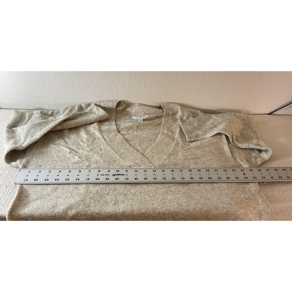 Time and Tru Womens 2XL Beige Sweater V Neck Pullover Soft Knit Long Sleeve Cozy - Picture 5 of 9